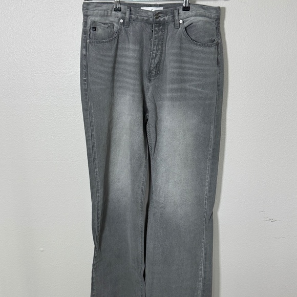 KanCan High Rise 90s Flare Jeans Gray Size 11/29 - Picture 2 of 7